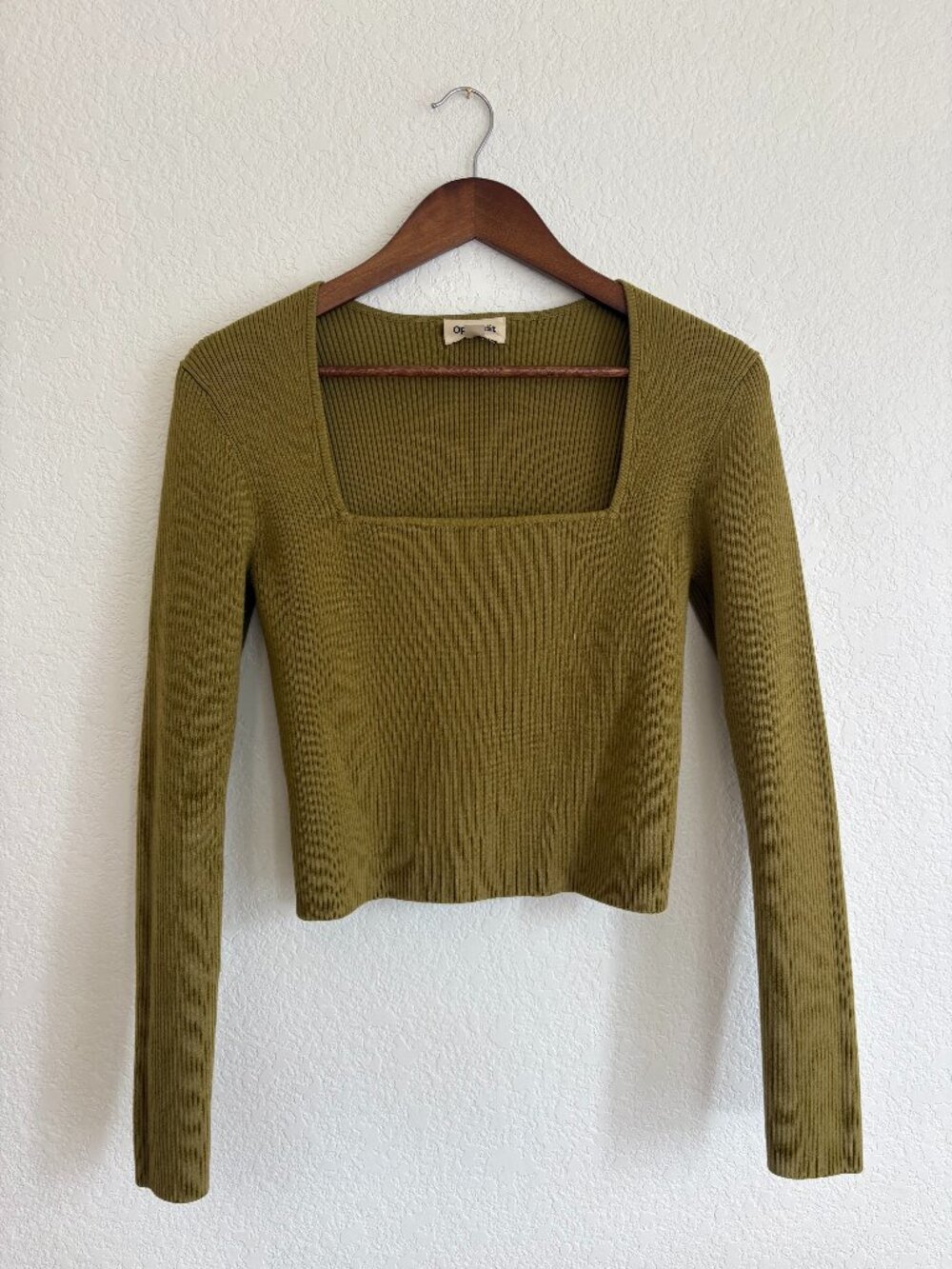 Green Ribbed Sweater